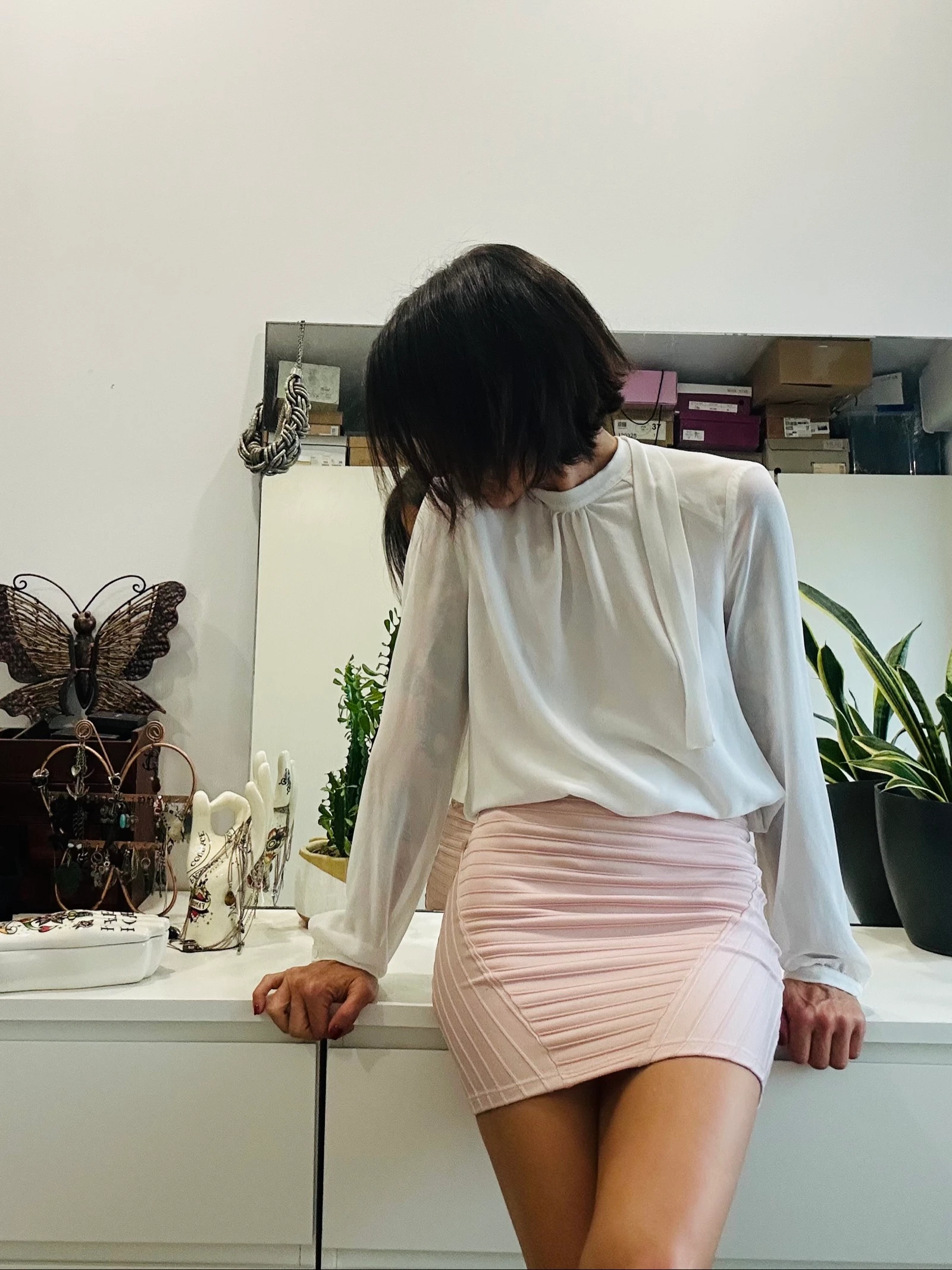 Gum pink skirt and top set (various brands) – photo 8
